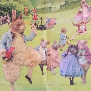 Peter Rabbit y Tales of Beatrix Potter-Rare Original Vintage Movie Poster de la versión de acción en vivo del Royal Ballet de las queridas historias