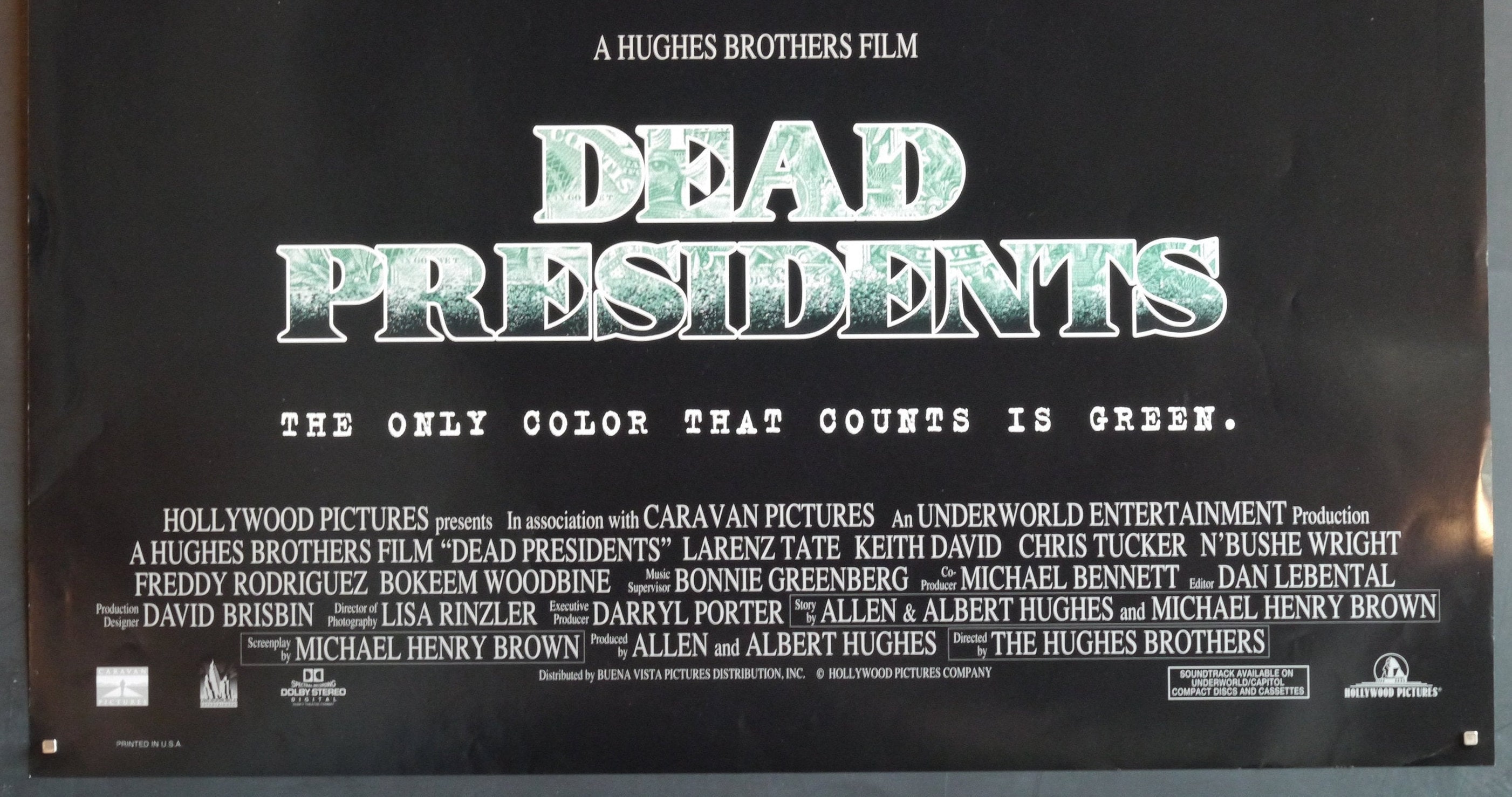 Dead Presidents-an Original Vintage Movie Poster for the