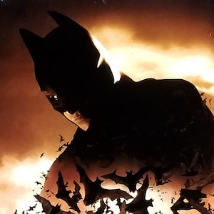 Batman Begins: póster original de la película teaser de Christopher Nolan's Origin Story of Batman con Christian Bale, Liam Neeson y Gary Oldman