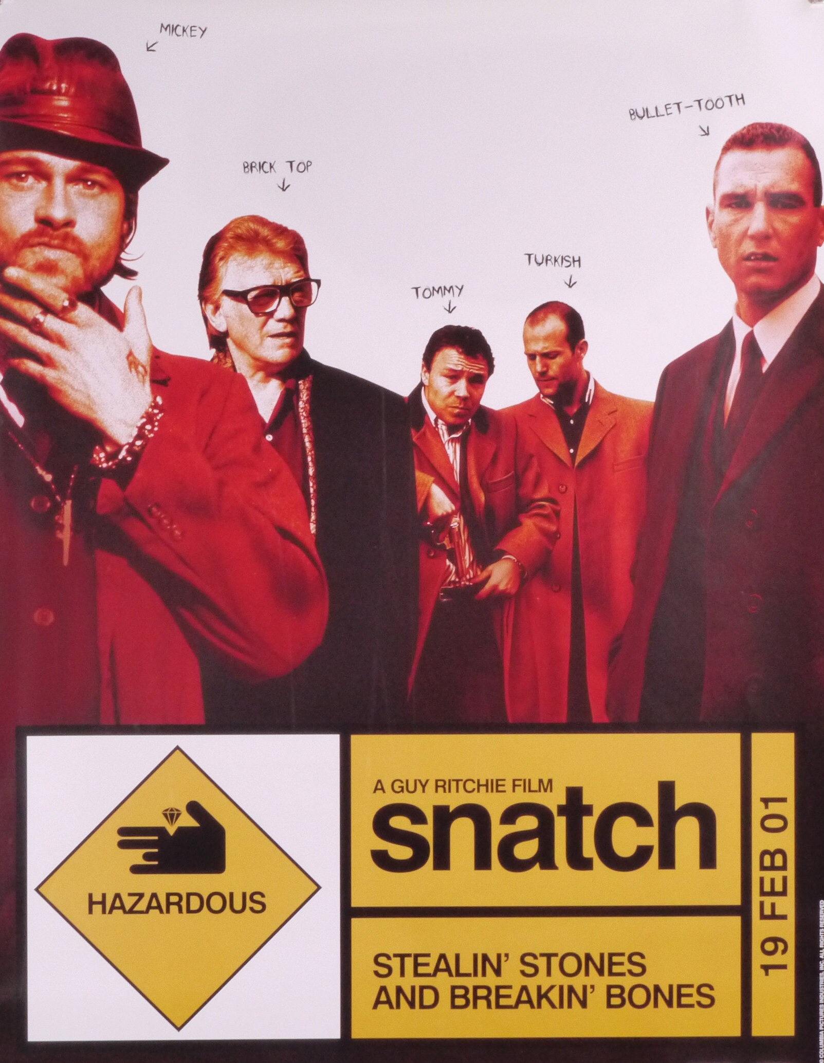 Snatch-An Original Vintage Home Video Movie Poster for Guy