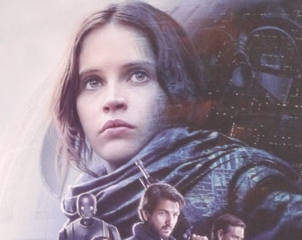 フェリシティ・ジョーンズのサイン入り8x10スターウォーズ ローグワン