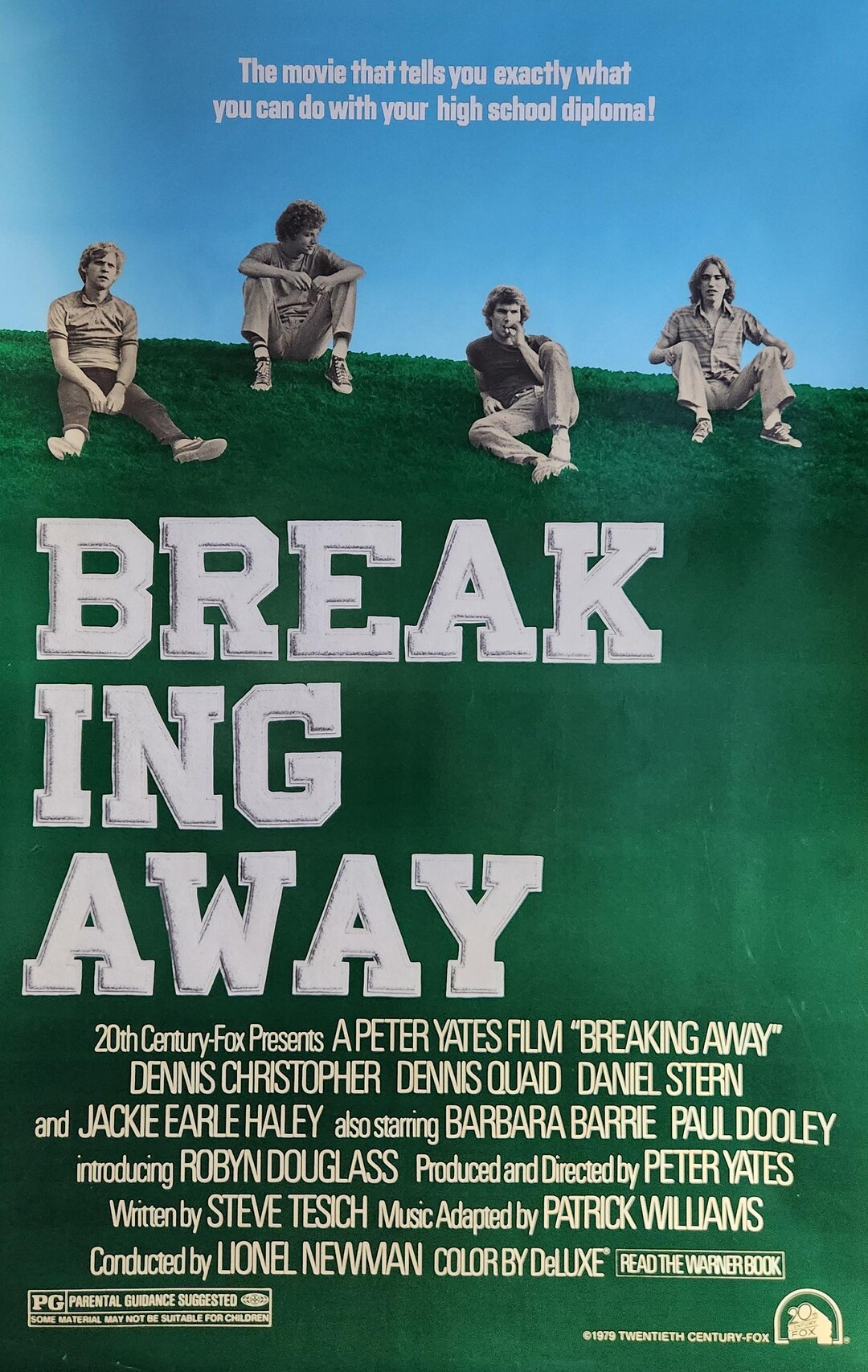 Breaking Away-rare Original Vintage Movie Poster for Peter Yates