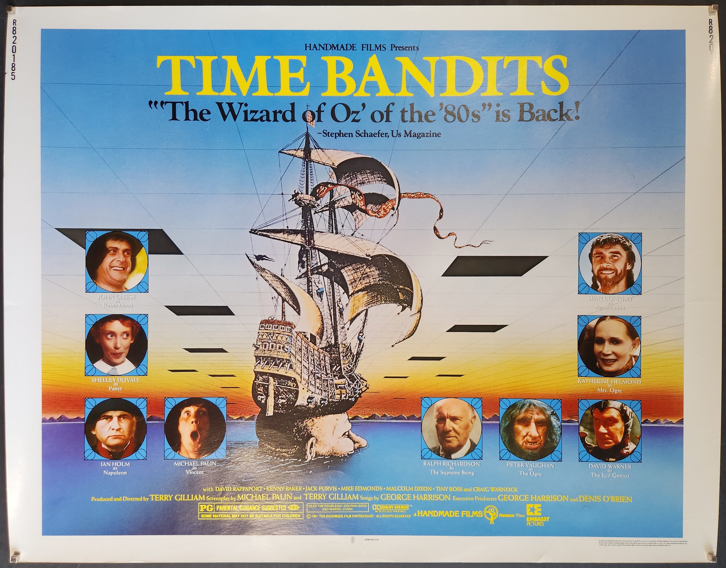 Time Bandits-original Vintage Movie Poster for Terry Gilliam's
