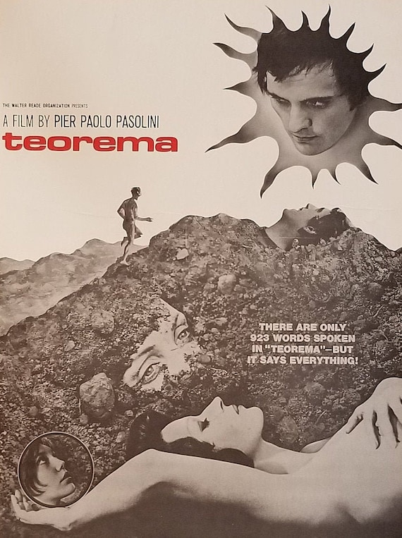 Teorema-original Vintage Movie Poster for Pier Paolo - Etsy Norway