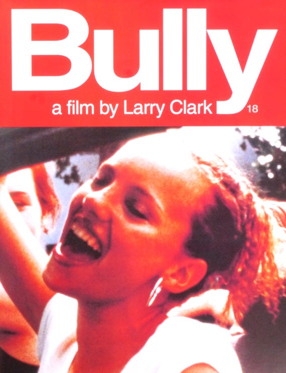 Bully-rare Original Vintage British Poster for Larry Clarks Raw