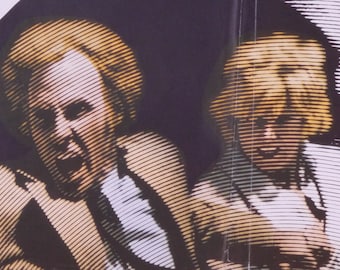 Family Plot: un póster de película vintage original para el thriller de secuestro de California de Alfred Hitchcock con Bruce Dern y Karen Black
