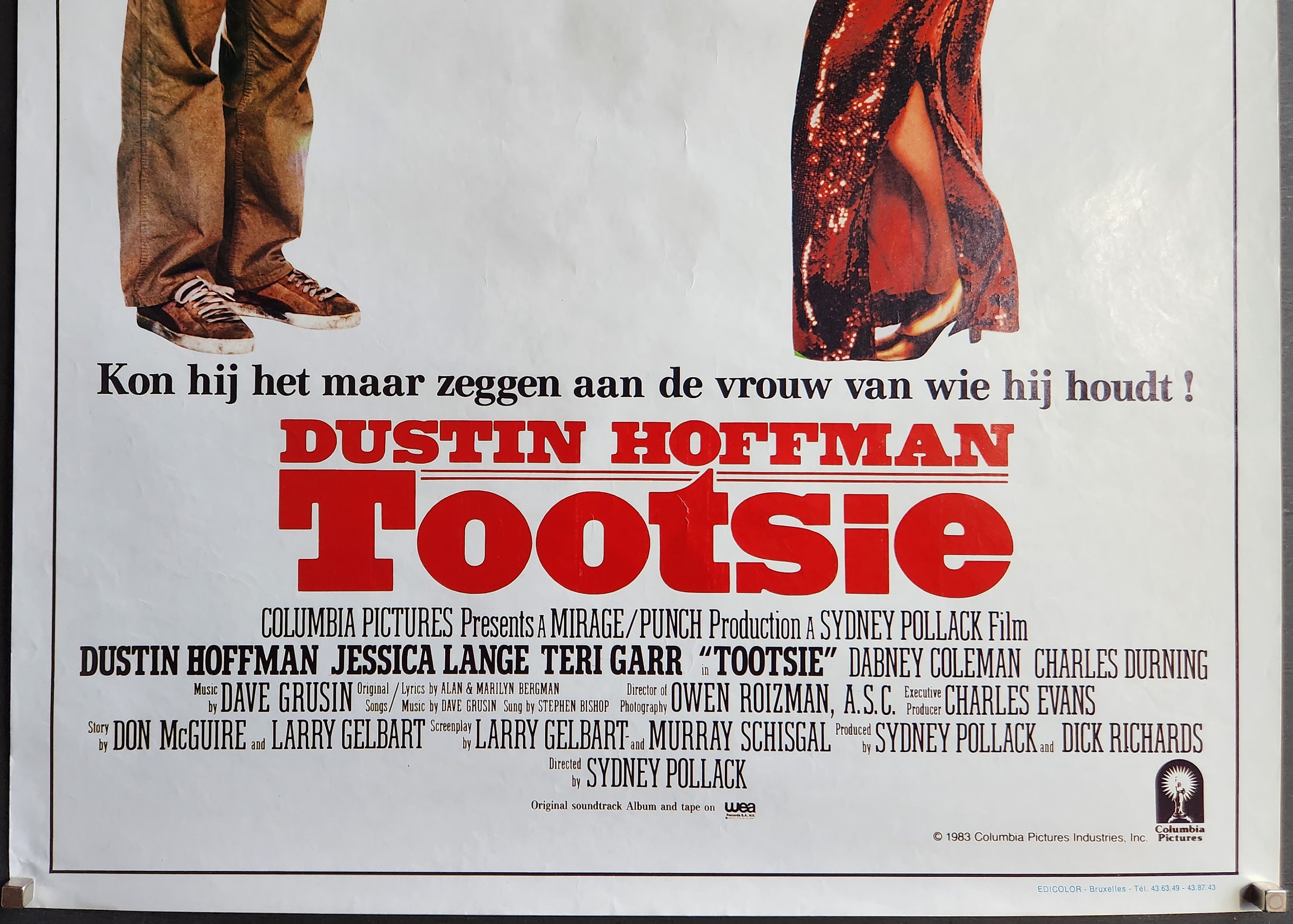 Tootsie-an Original Vintage Movie Poster of Sydney Pollacks