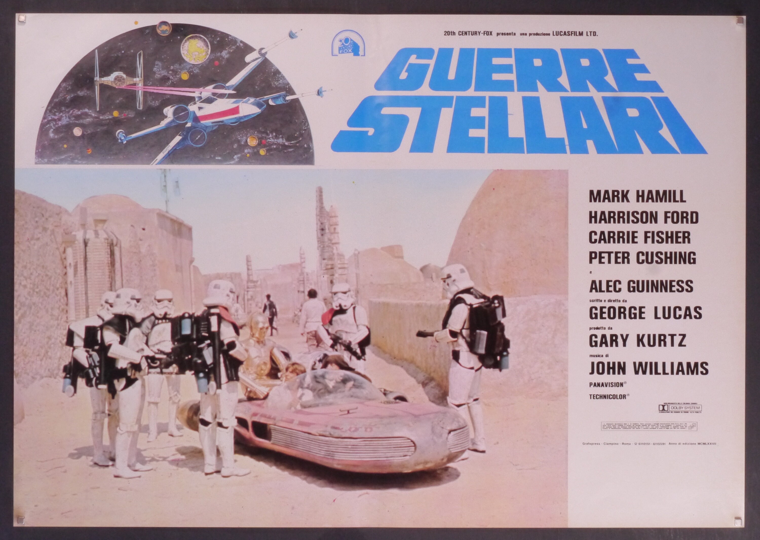 Stars Wars-rare Original Vintage Italian Movie Poster of the George Lucas  Sci-fi Masterwork With Mark Hamill, Alec Guinness, C-3PO and R2-D2 - Etsy  Israel, image size:3000x2130
