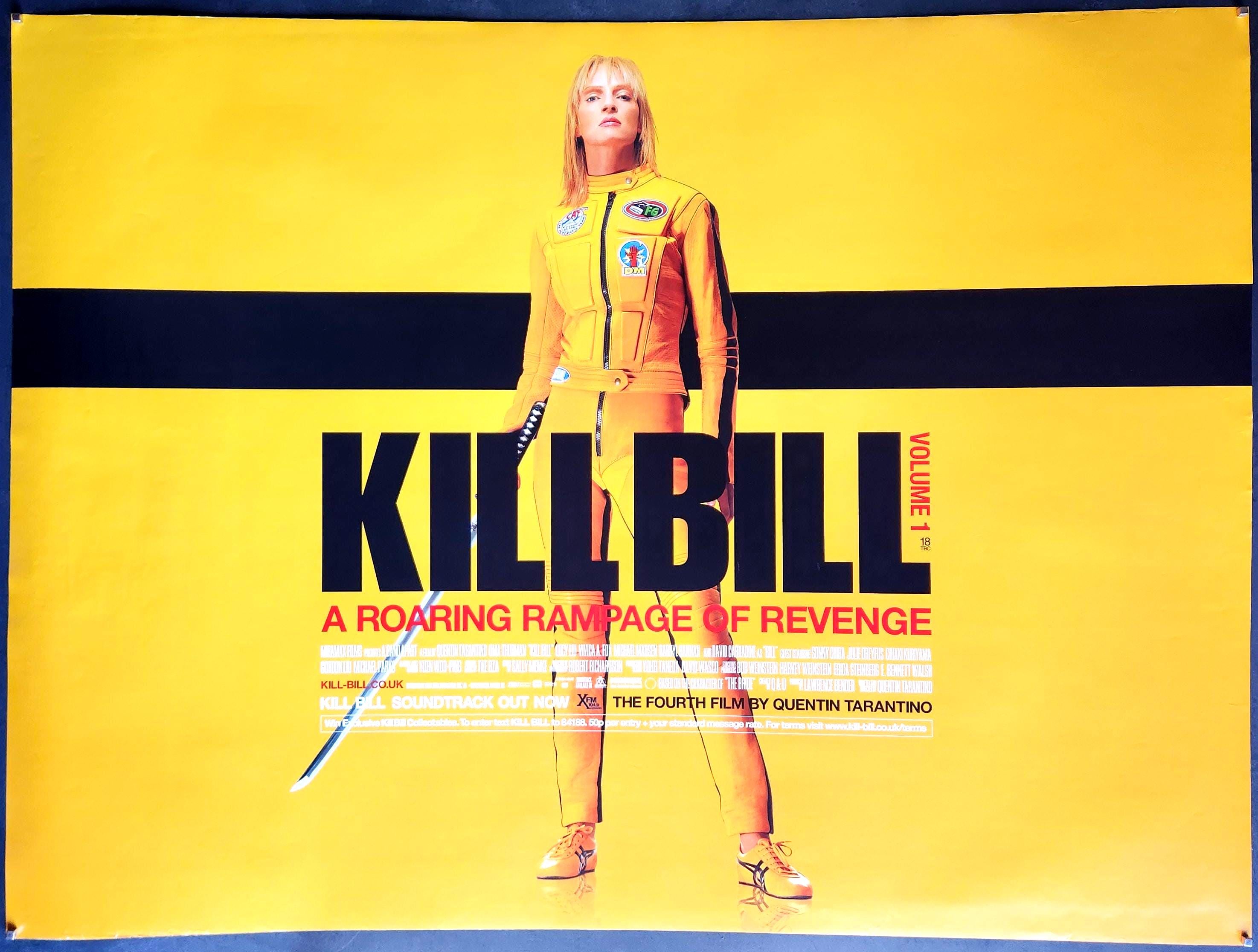 Kill Bill: Vol. 1-an Original Vintage Movie Poster of