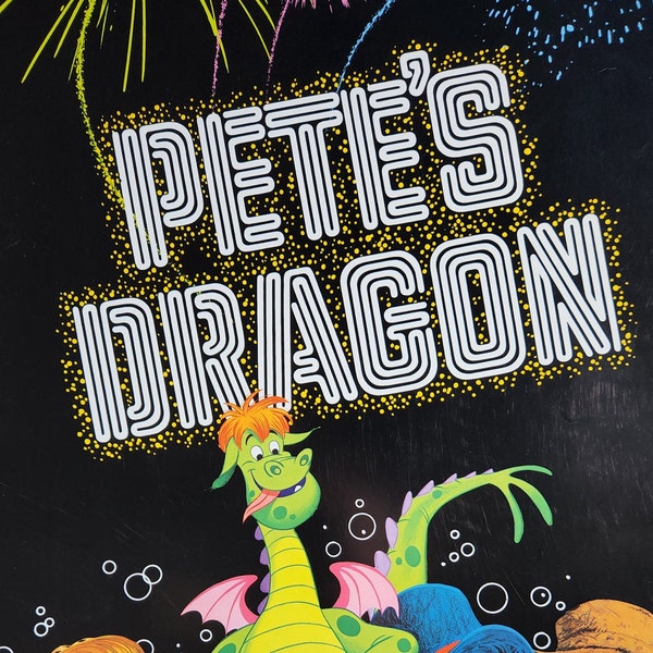 Pete's Dragon-An Original Vintage Movie Poster of the Wonderful tale of a Boy and his Magical Dragon with Shelley Winters and Mickey Rooney