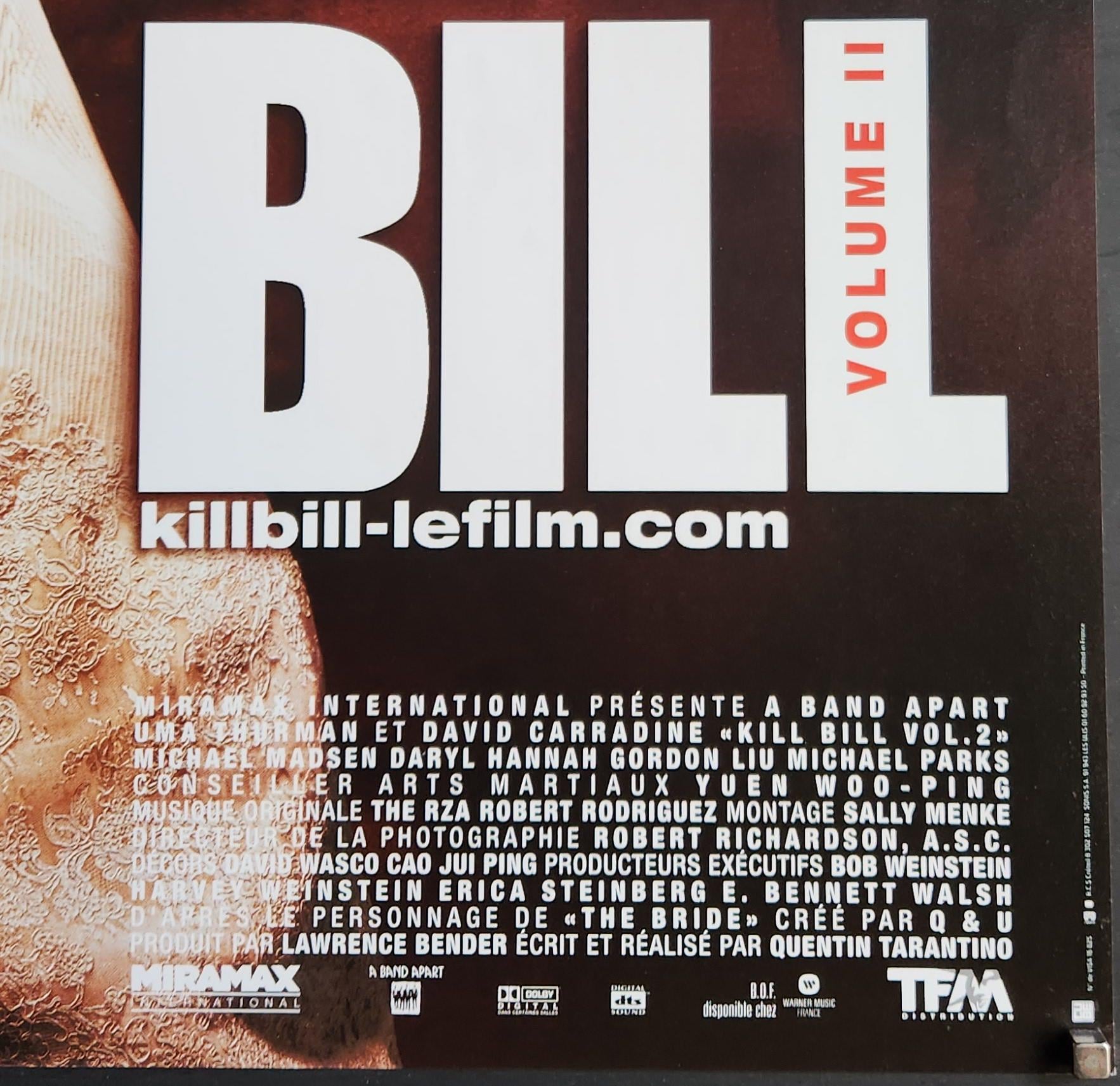Kill Bill: Vol. 2-an Original Vintage Movie Poster of Quentin