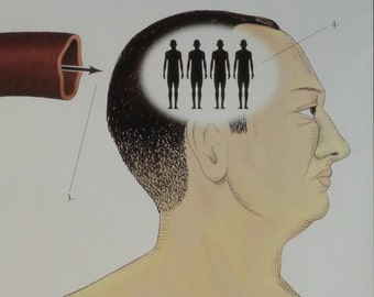 Being John Malkovich-An Original Vintage Movie Poster of Spike Jonze&#39;s Surreal Comedy with John Cusack, Cameron Diaz and the Ripe Vessel