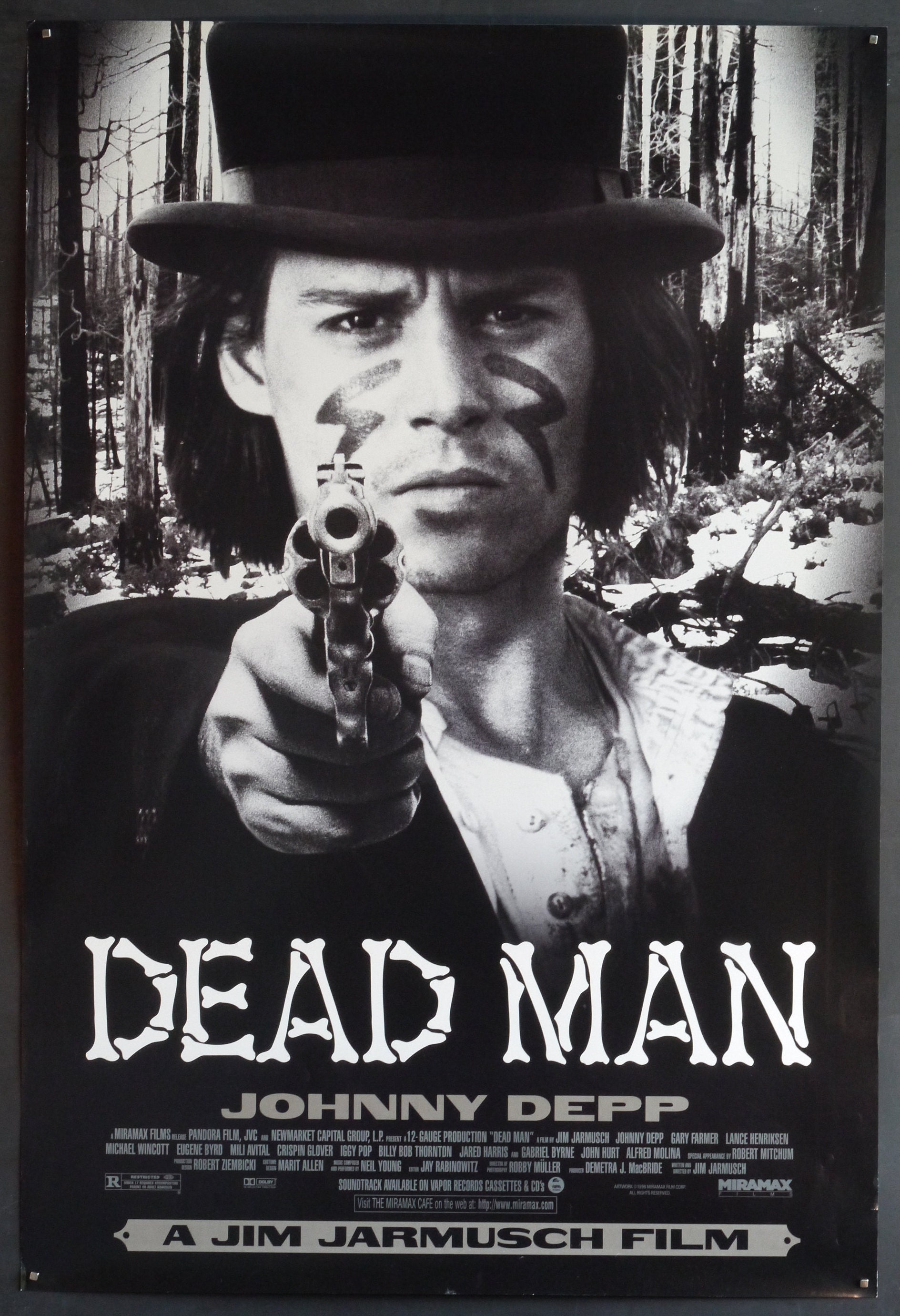 Dead Man-an Original Vintage Poster for Jim Jarmusch's Poetic