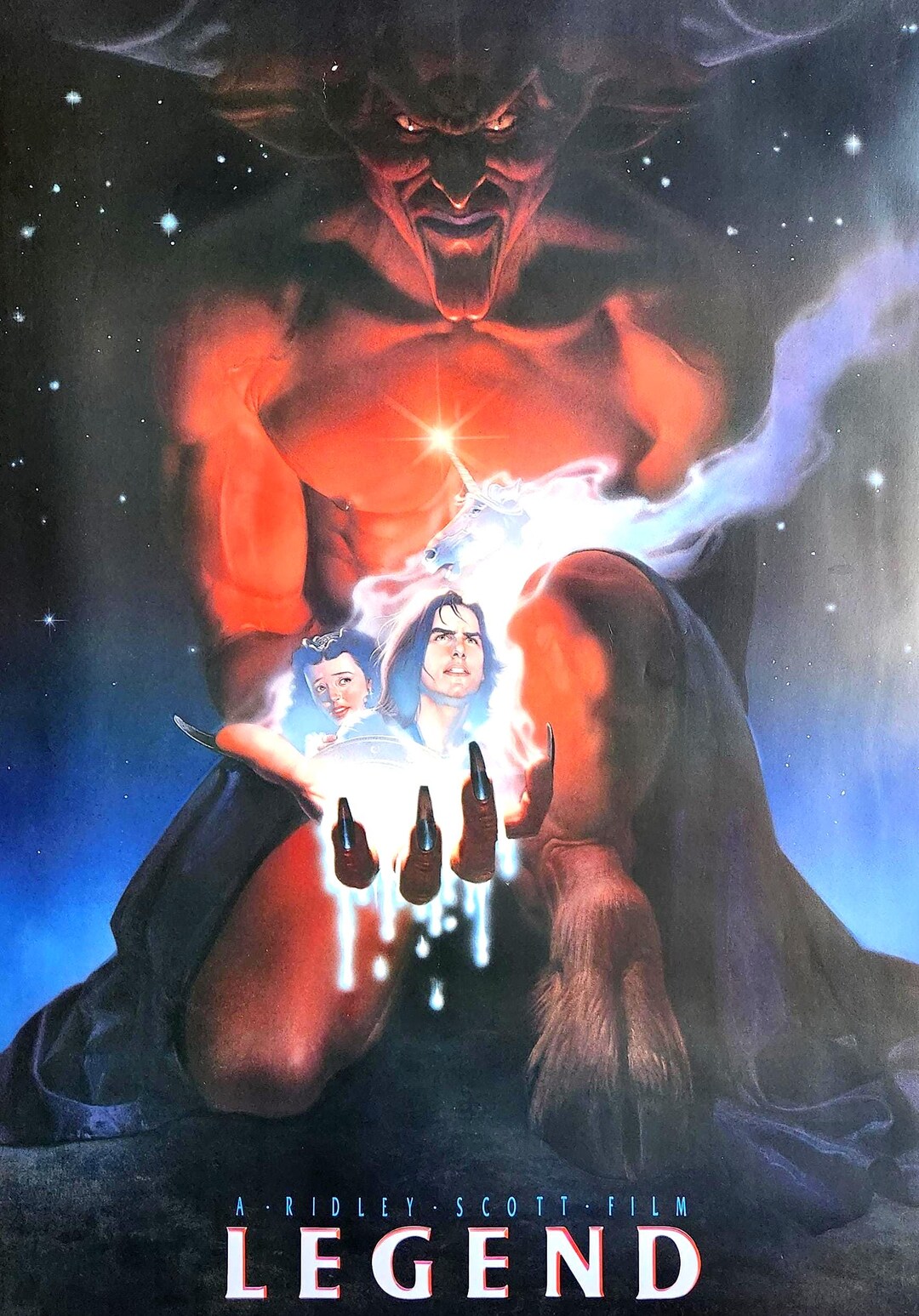 Legend-an Original Vintage Movie Poster of Ridley Scotts Lavish Fantasy ...