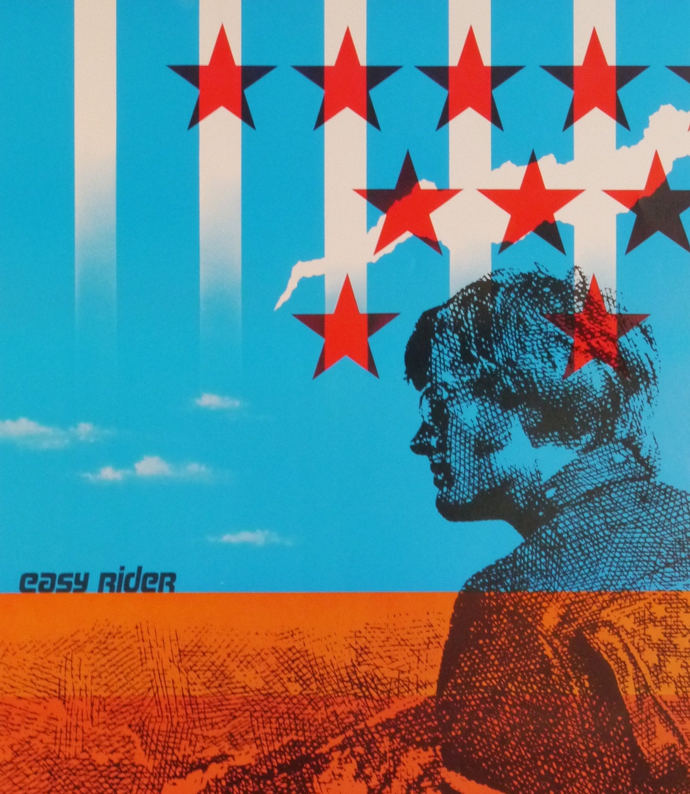 Easy Rider-a Rare Original Vintage Movie Poster for Dennis