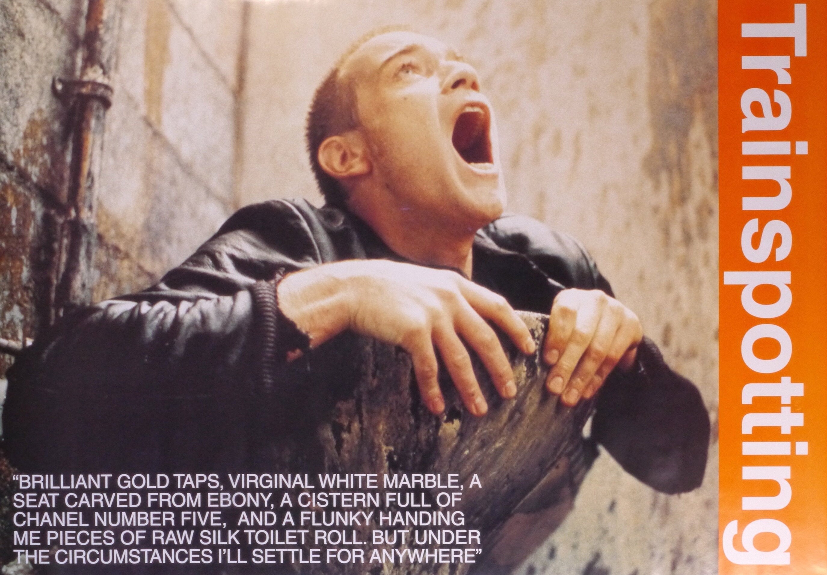 激レア！90sヴィンテージトレインスポッティングビッグポスター ユアンマクレガー 90s Trainspotting 特大ポスター