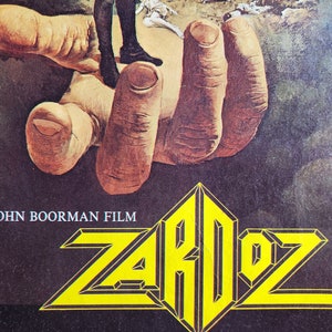 Zardoz-An Original Vintage Belgian Movie Poster for John Boorman's Strange Future Fantasy with Sean Connery, and Charlotte Rampling image 4