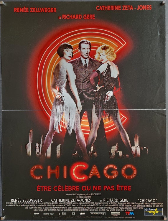 Chicago-original Vintage French Movie Poster of the Lavish