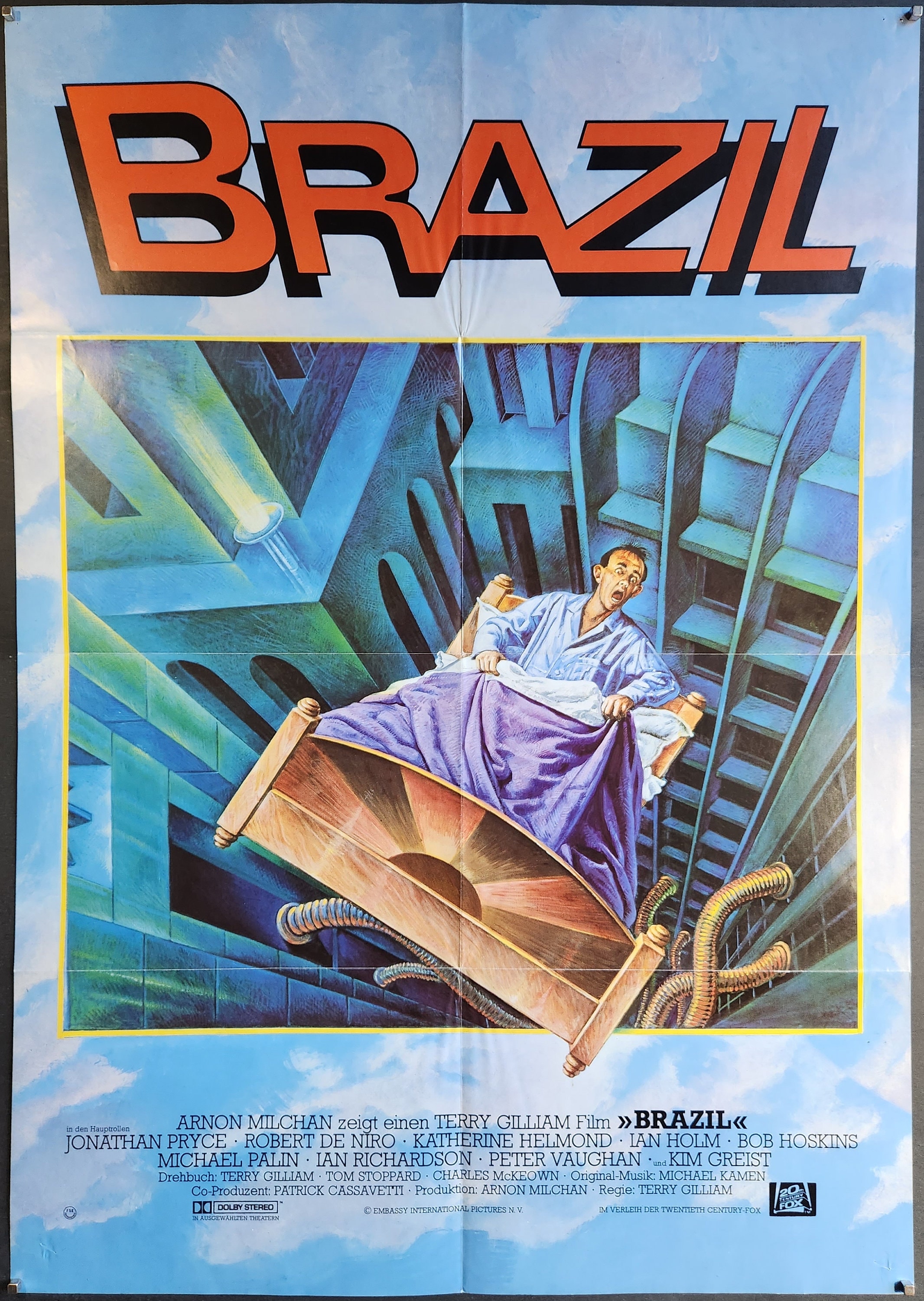 BRAZIL ポスター　映画ポスター　ヴィンテージ Brazil-an Original Vintage Movie Poster of Terry Gilliams Tale of