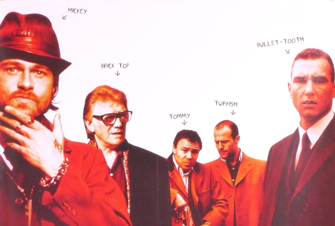 Snatch-An Original Vintage Home Video Movie Poster for Guy