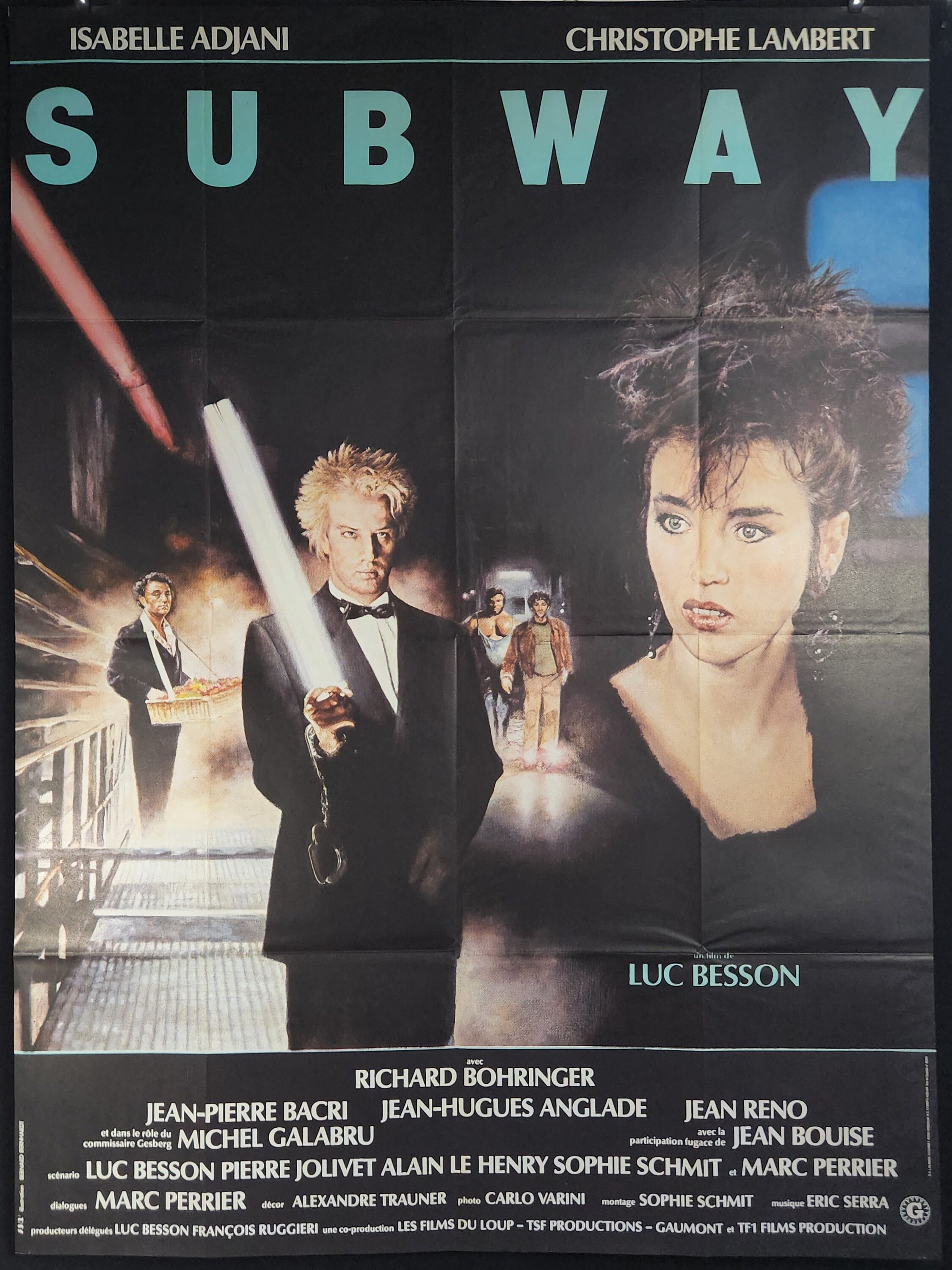 Subway-An Original Vintage French Movie Poster for Luc Bessons New