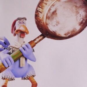 Chicken Run: un póster de película vintage original para el gran escape animado de Nick Park con Mel Gibson, Julia Sawalha y Timothy Spall