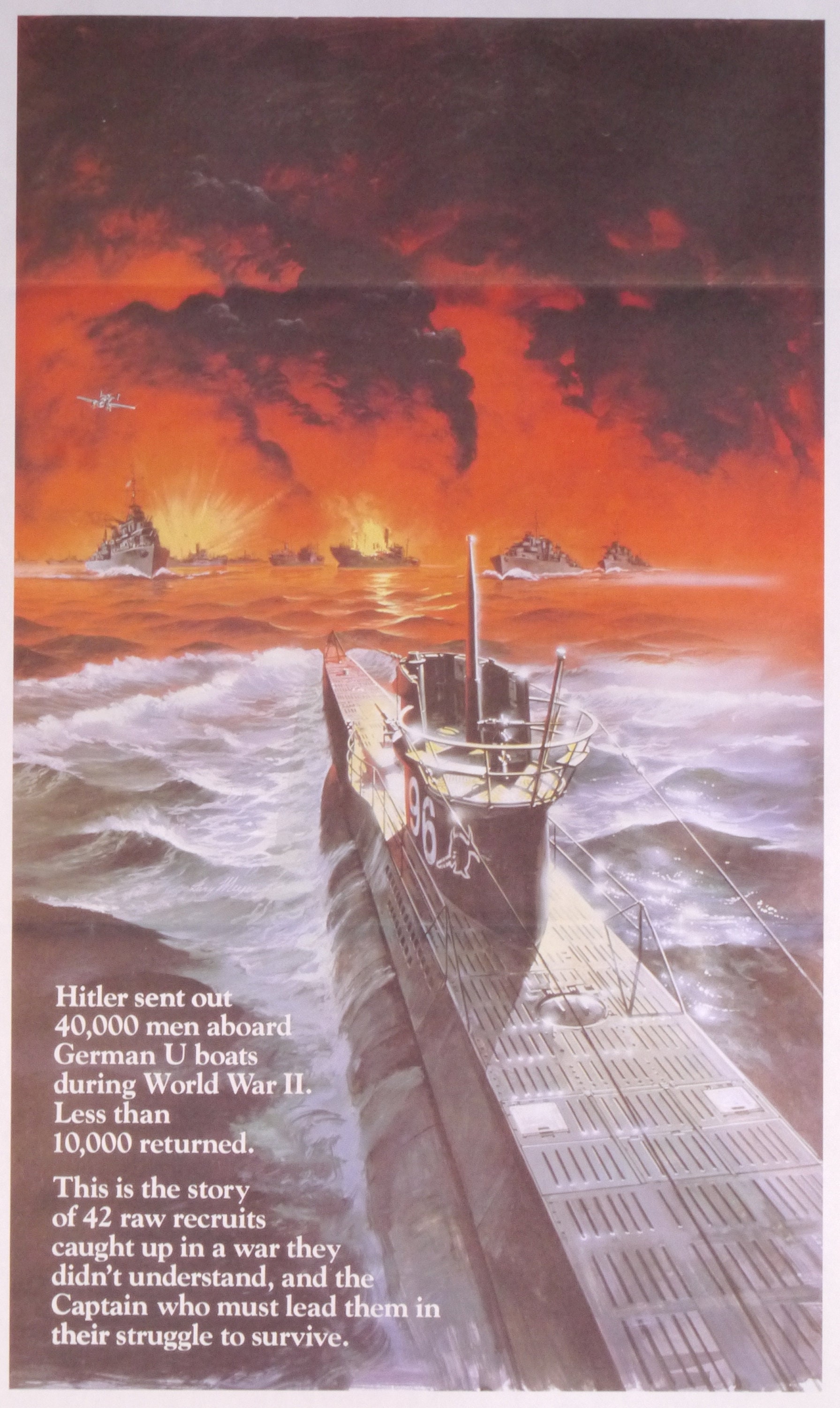 Das Boot-an Original Vintage Movie Poster for Wolfgang Petersen's Story of  German Wolf Pack Submariners With Jürgen Prochnow and Erwin Leder 