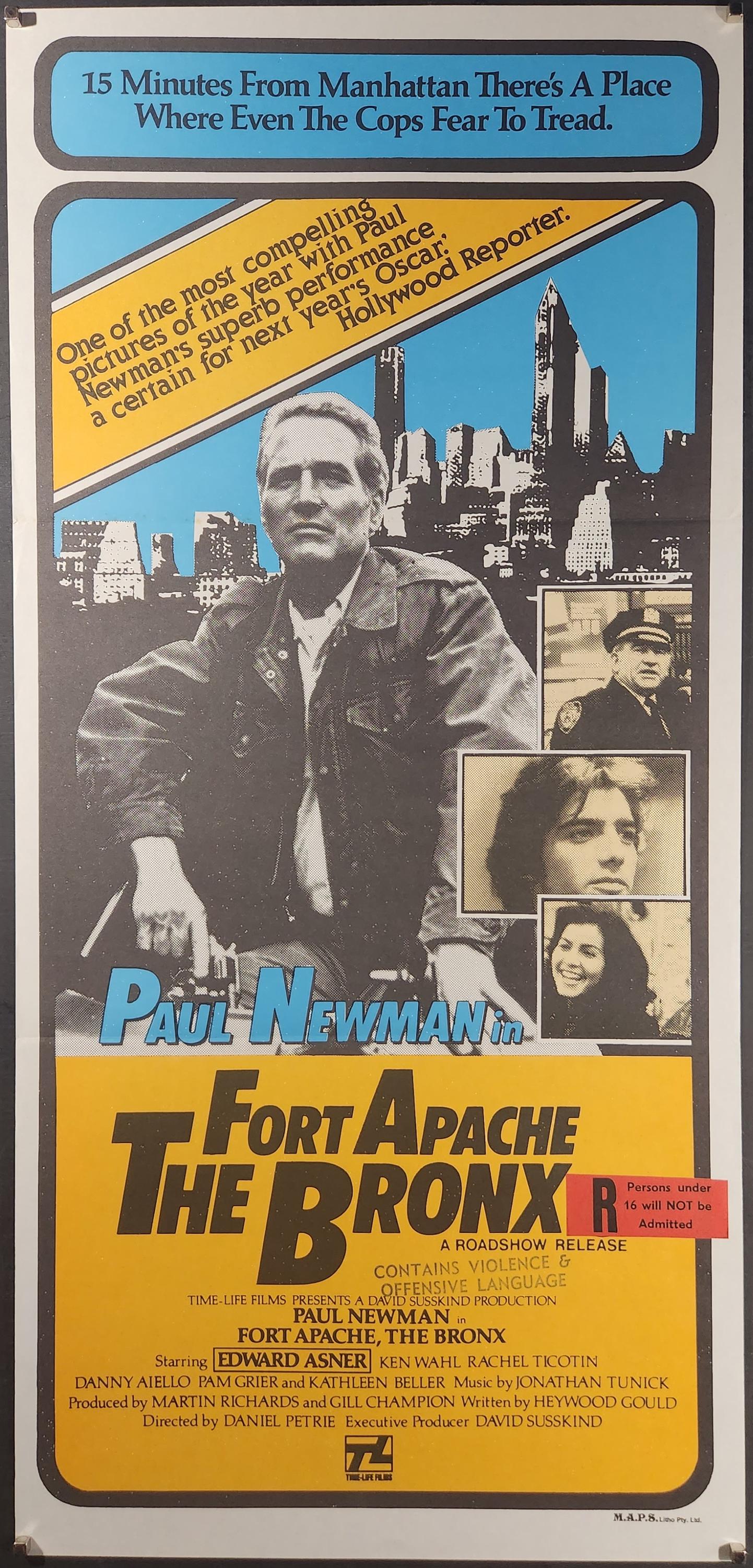 Fort Apache the Bronx-an Original Vintage Movie Poster of Daniel