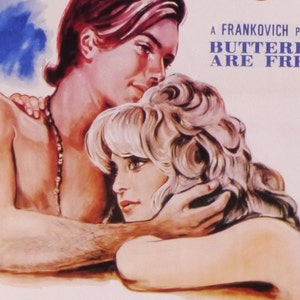 Vlinders zijn gratis-een zeldzame originele vintage filmposter voor Leonard Gershe's psychedelische San Francisco Romance met Goldie Hawn