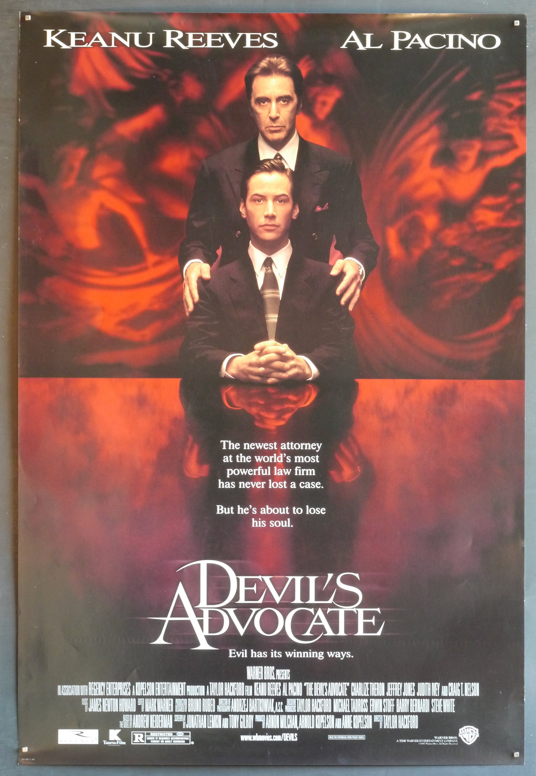 Devil's AdvocateOriginal Vintage Movie Poster of Taylor Etsy