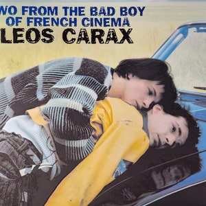 Mauvais Sang/Boy Meets Girl: un póster de película vintage original para dos películas tempranas de Leos Carax con Juliette Binoche y Denis Lavant