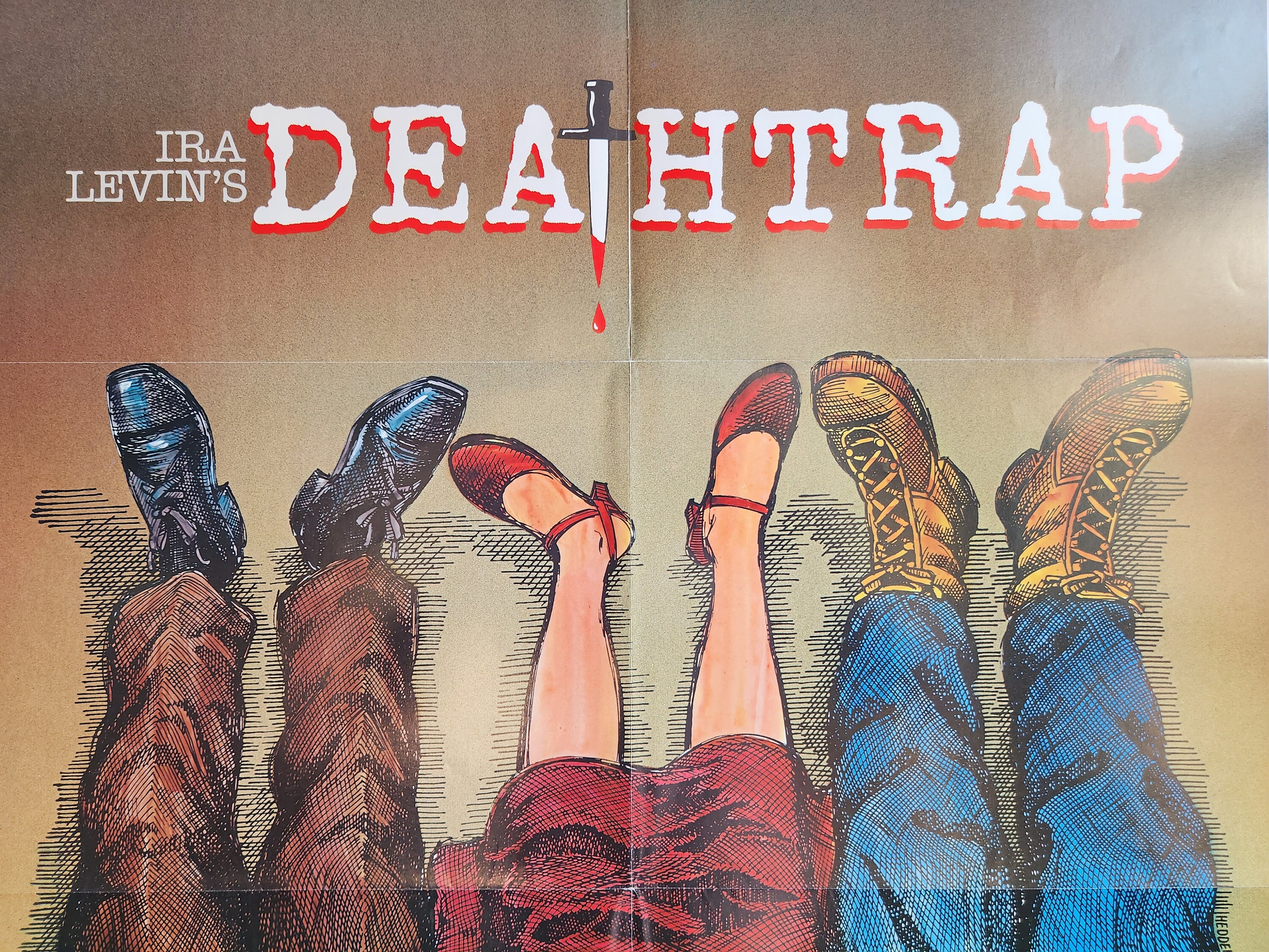 Deathtrap-an Original Vintage Movie Poster of Sidney Lumet's Who