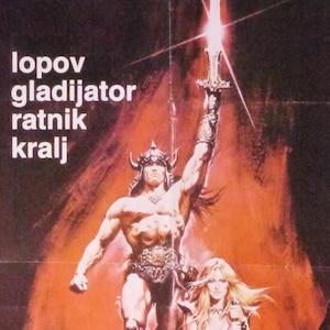 Conan the Barbarian-Original Vintage Movie Poster of the John Milius Tale of High Adventure with Arnold Schwarzenegger and James Earl Jones