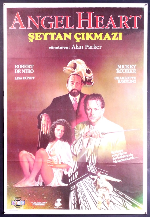 Angel Heart-an Original Vintage Movie Turkish Poster for Alan