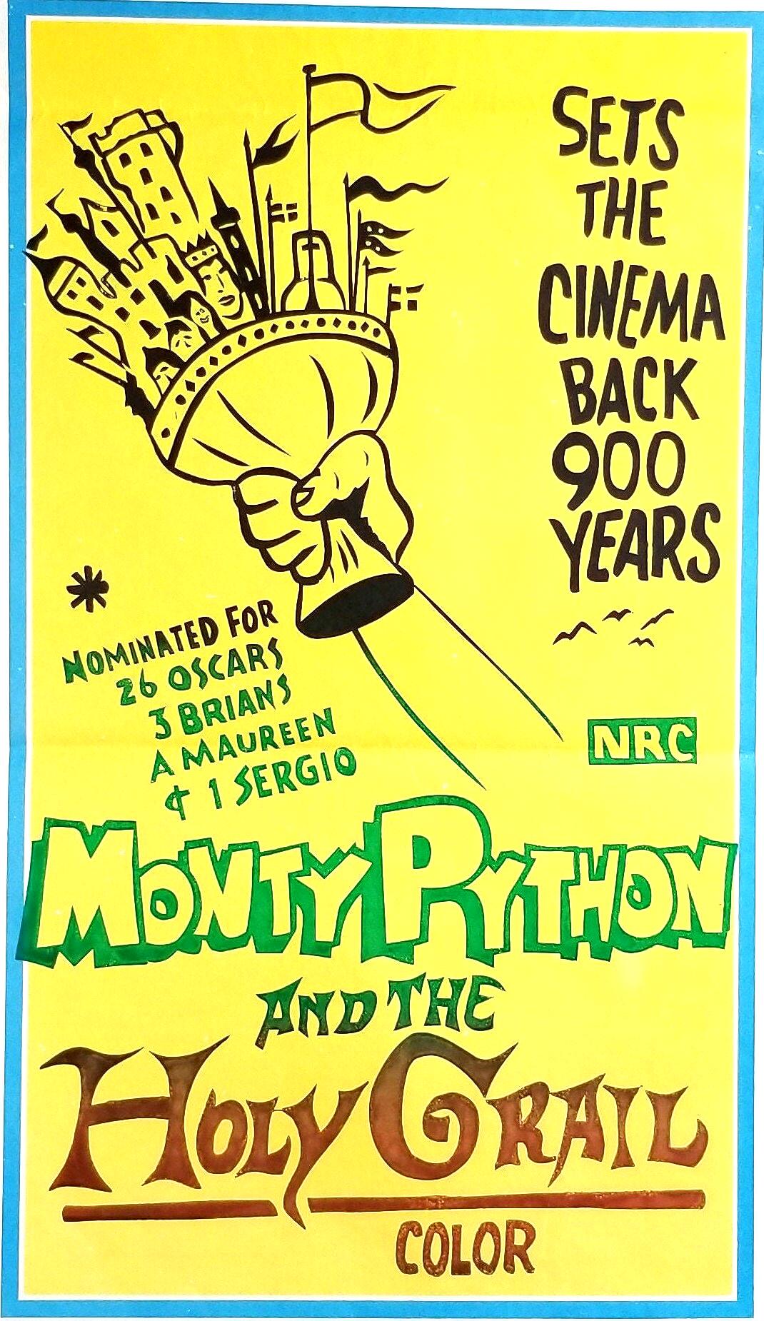 Monty Python and the Holy Grail-rare Original Vintage Movie Poster of ...
