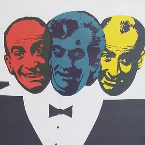 The Big Restaurant/Le Grand Restaurant – Oryginalny plakat filmowy z lat 60. XX wieku, przedstawiający francuską satyrę kulinarną Jacques’a Besnarda z Bernardem Blierem