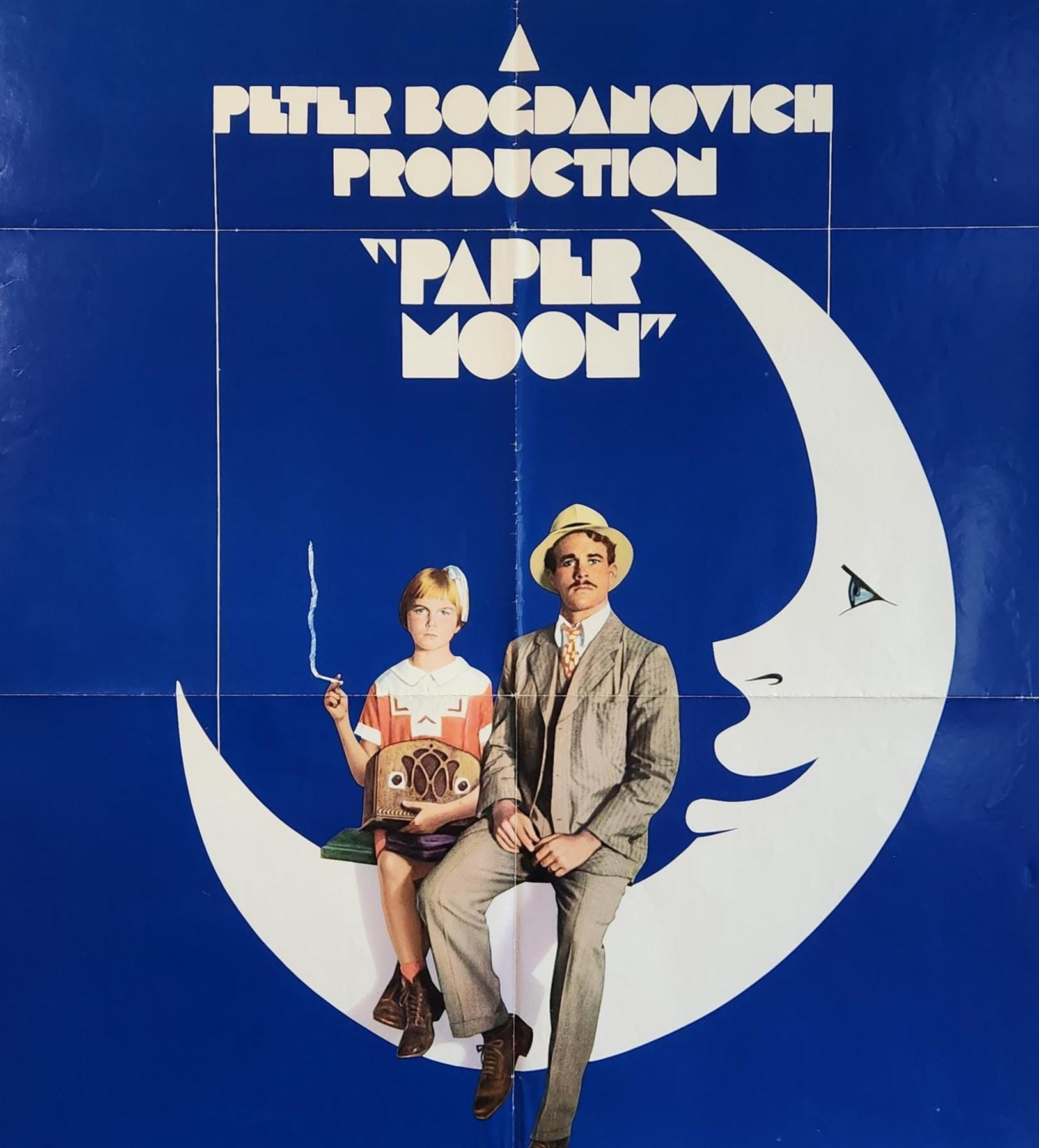 Paper Moon-a Rare Original Vintage Movie Poster of Peter