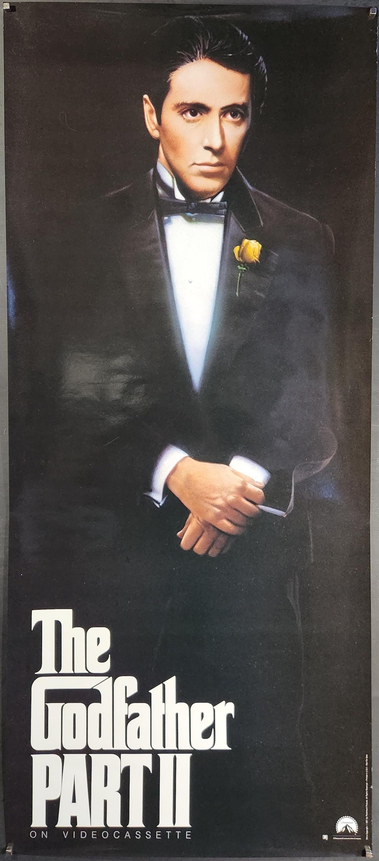 The Godfather Part 2-Original Vintage Movie Poster of Francis Ford Coppolas Masterpiece with Al Pacino, Diane Keaton and Robert De Niro