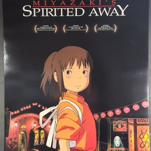 Spirited Away-Original Vintage Movie Poster for Hayao Miyazakis Fantastic Tale of Mystical Spirits with Suzanne Pleshette, and James Marsden image 9