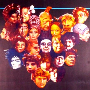 Fellini Satyricon - Póster original de la película española vintage de la epopeya romana fantasmagórica de Federico Fellini con Martin Potter y Max Born
