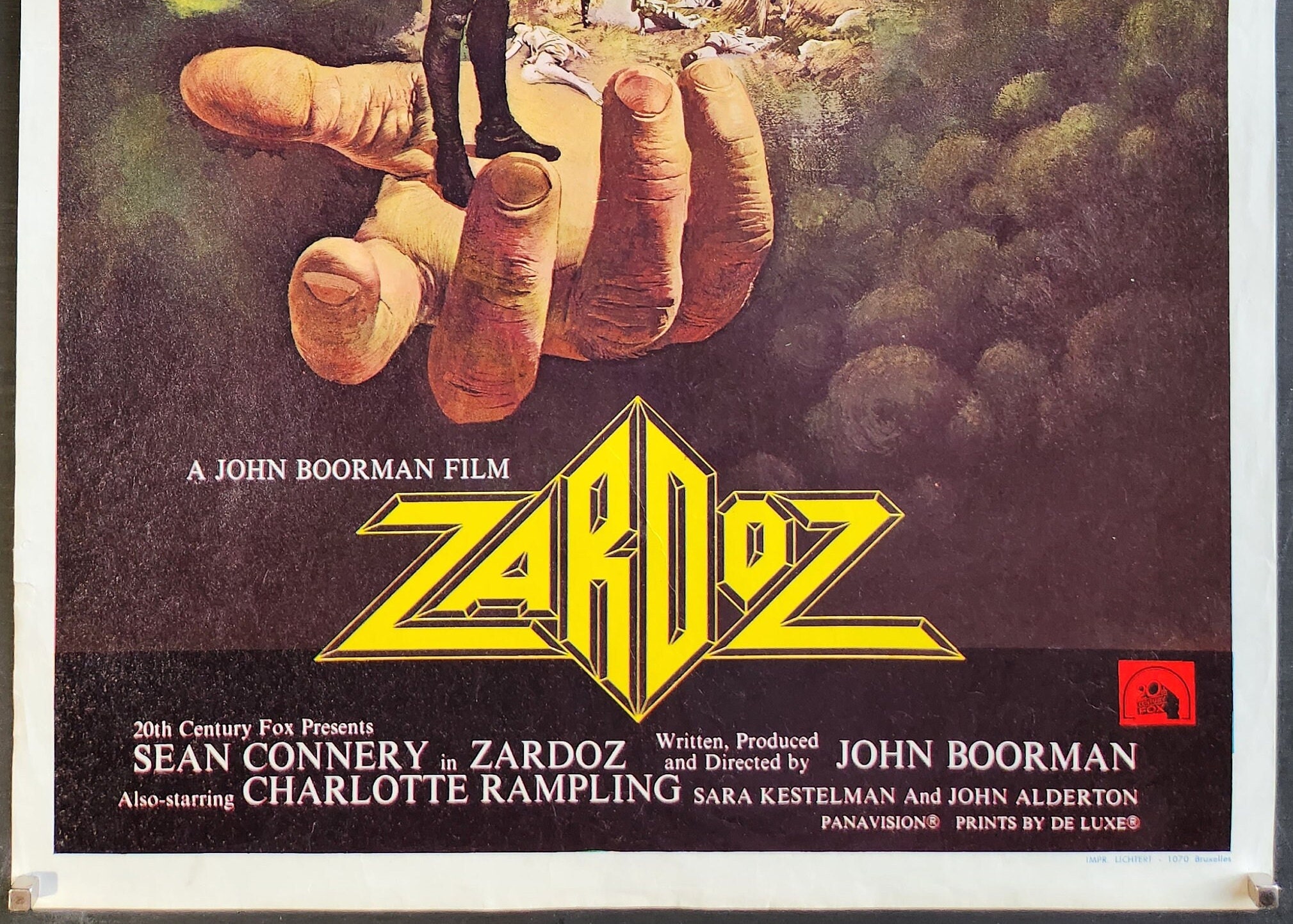 Zardoz-an Original Vintage Belgian Movie Poster for John