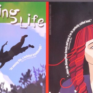 Waking Life-Original Vintage Movie Poster of Richard Linklater's Animated Trippy Life Poem with Wiley Wiggins, Ethan Hawke, and Julie Delpy image 6