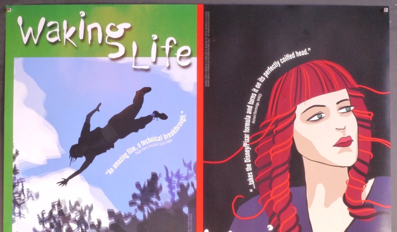Waking Life-Original Vintage Movie Poster of Richard Linklater's Animated Trippy Life Poem with Wiley Wiggins, Ethan Hawke, and Julie Delpy image 6