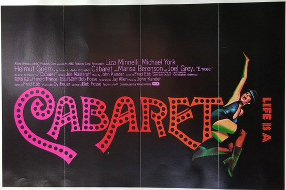 Cabaret-a Rare Original Vintage Movie Poster for Bob Fosse's Weimar Musical  With Liza Minelli, Michael York and Joel Grey - Etsy