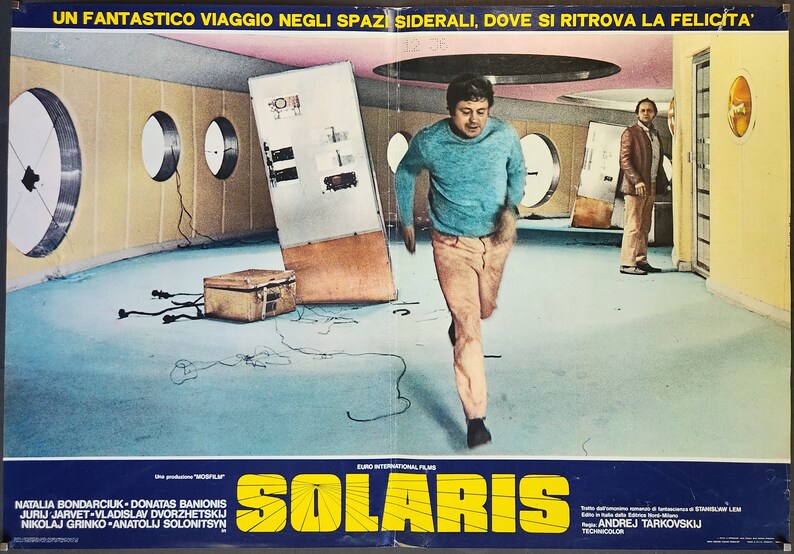 Solaris-A Rare Original Vintage Movie Poster of Andrei Tarkovsky's Surreal Space Odyssey with Natalya Bondarchuk and Donatas Banionis image 9
