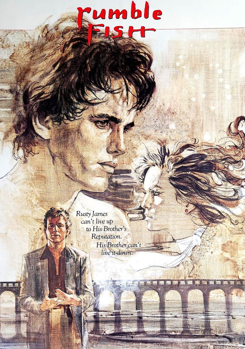 Rumble Fish-original Vintage Movie Poster for Francis Ford Coppolas ...