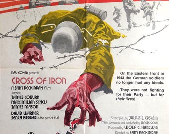 Cross of Iron-an Original Vintage Movie Poster of Sam Peckinpahs