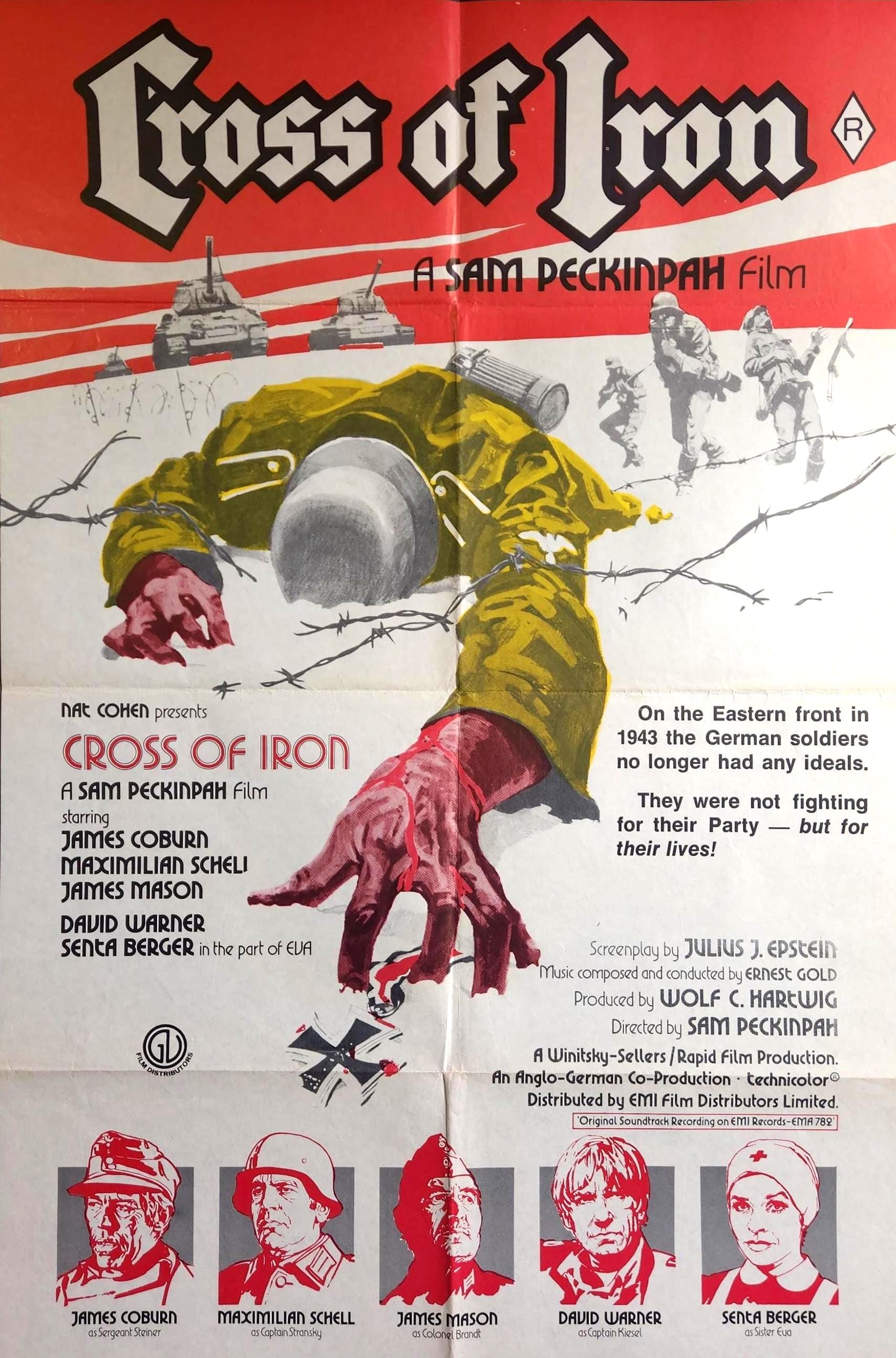 Cross of Iron-an Original Vintage Movie Poster of Sam Peckinpahs