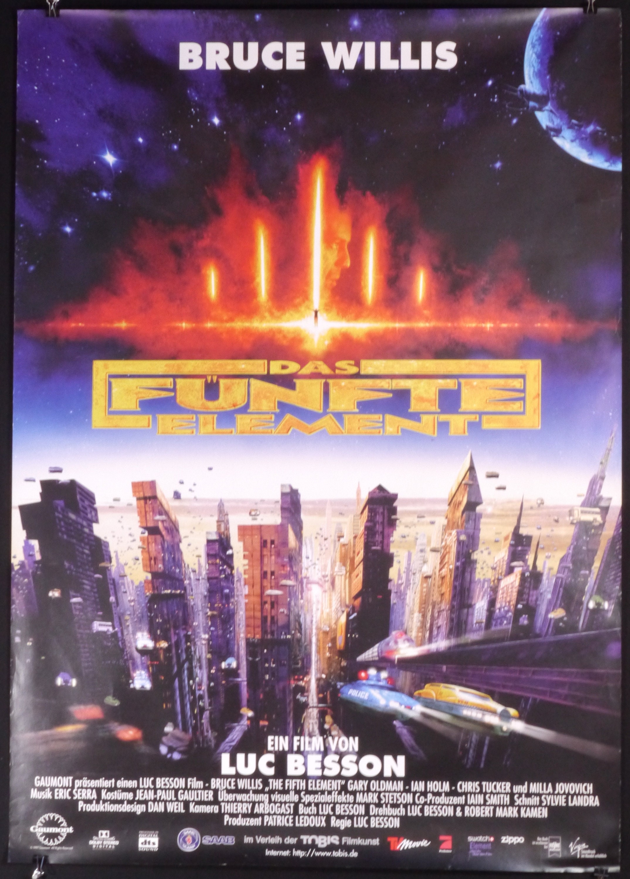 The Fifth Element-an Original Vintage Movie Poster for Luc
