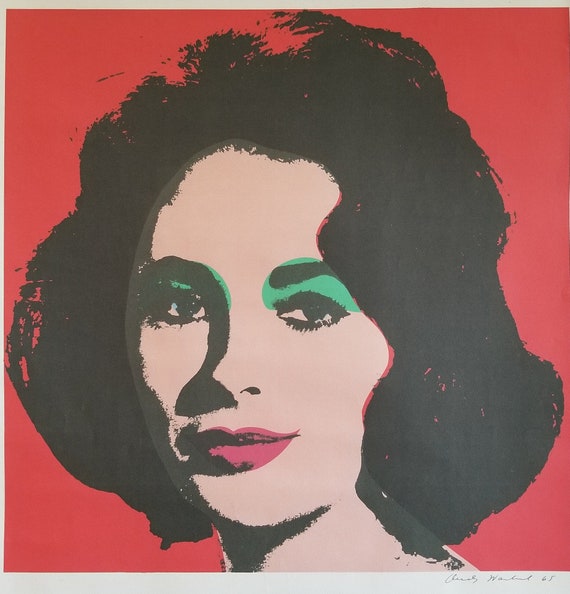 Buy LIZ A Original Plate Signed Andy Warhol LIZ Taylor Online in India - Etsy